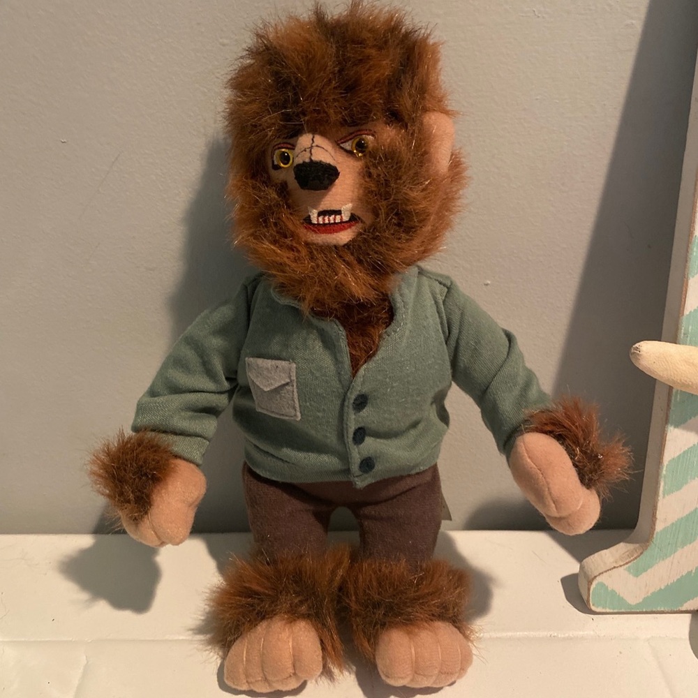 Vintage 1999 Stuffins Universal Studios Monsters The Wolfman Werewolf Pl…